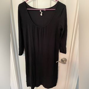 Black LOFT dress. Scooped neck. Size M used-good condition. Little black dress.